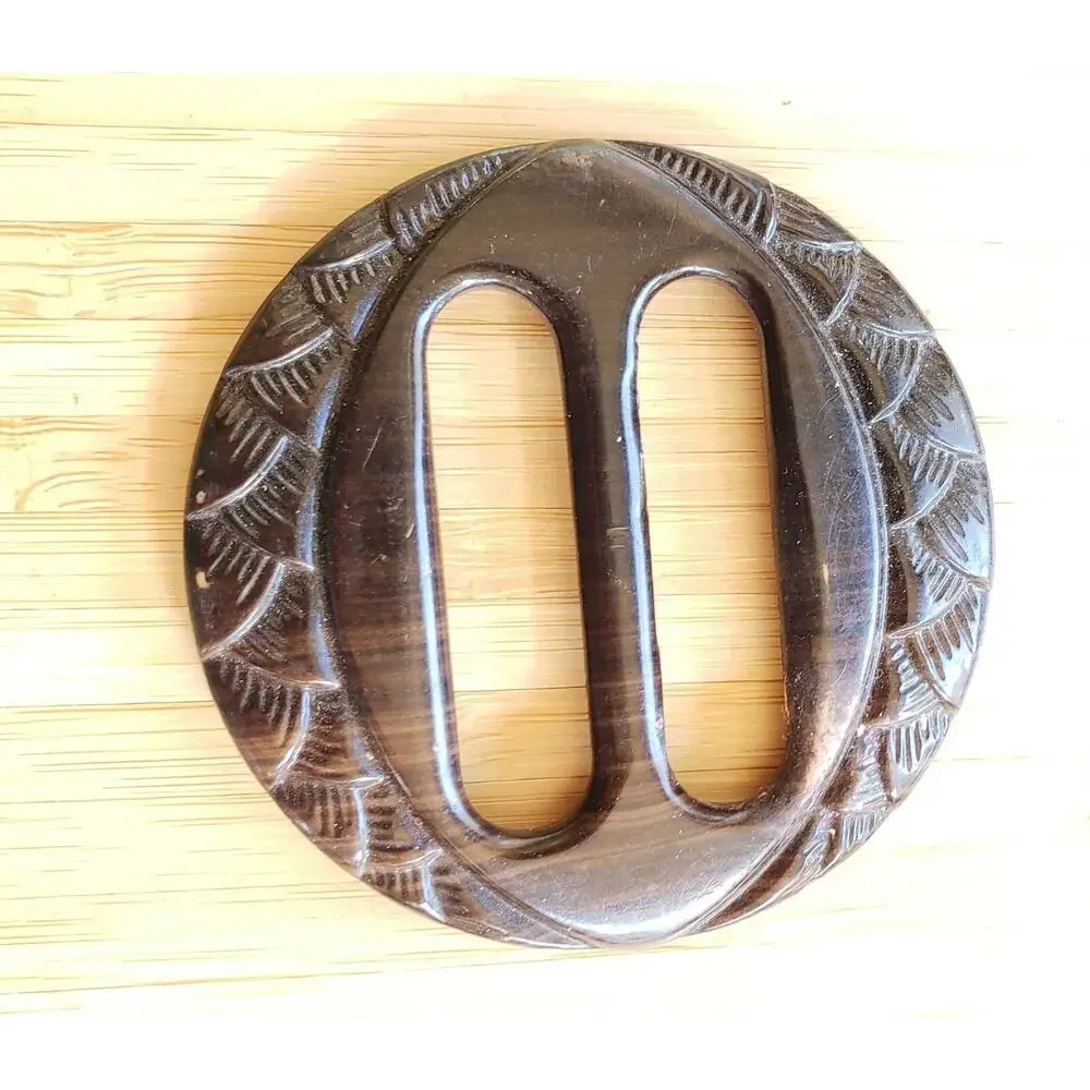 Early Molded Plastic Belt / Sash Buckle 1930s Vintage Accessory acc-‎